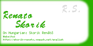 renato skorik business card