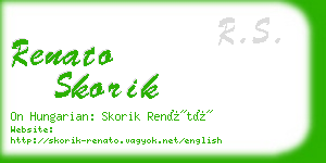 renato skorik business card